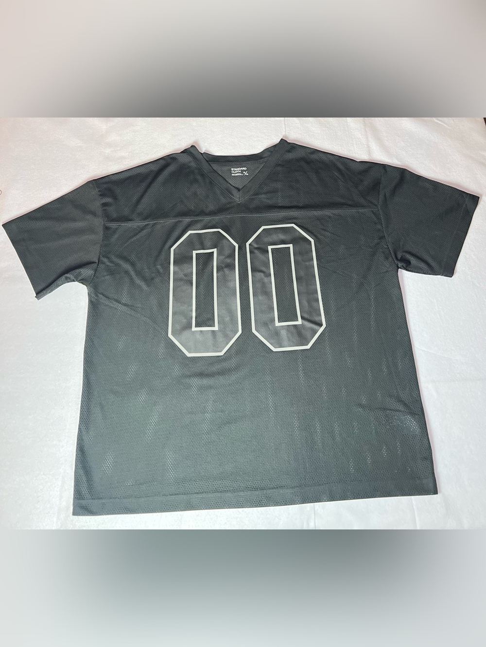 Standard Cloth Men’s Urban Outfitters Black Mesh Football Jersey Shirt, XL